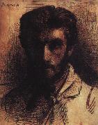 Bonnat, LEon Self Portrait QE oil on canvas